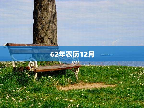 62年农历12月