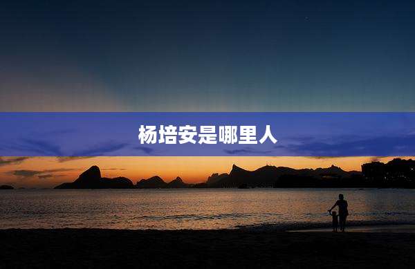 杨培安是哪里人