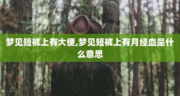 梦见短裤上有大便,梦见短裤上有月经血是什么意思