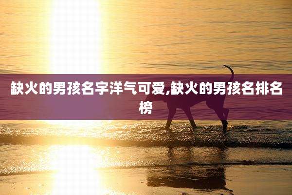 缺火的男孩名字洋气可爱,缺火的男孩名排名榜