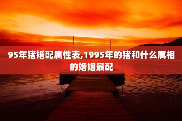 95年猪婚配属性表,1995年的猪和什么属相的婚姻最配