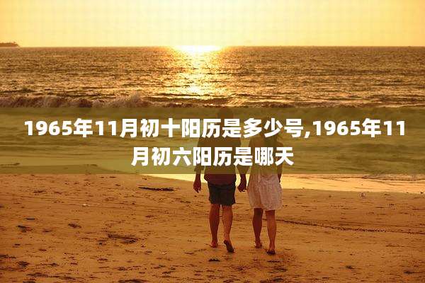 1965年11月初十阳历是多少号,1965年11月初六阳历是哪天
