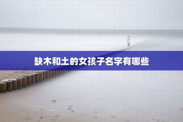 缺木和土的女孩子名字有哪些