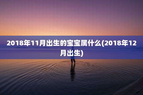 2018年11月出生的宝宝属什么(2018年12月出生)