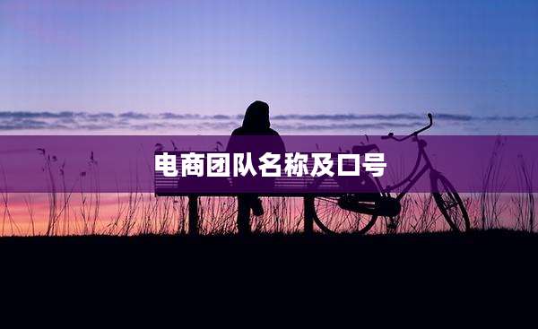 电商团队名称及口号