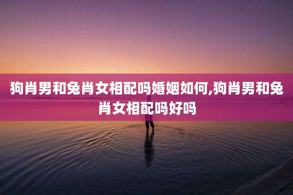 狗肖男和兔肖女相配吗婚姻如何,狗肖男和兔肖女相配吗好吗