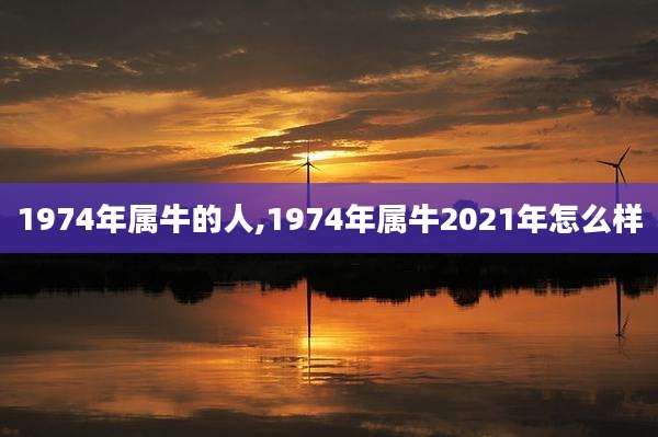 1974年属牛的人,1974年属牛2021年怎么样