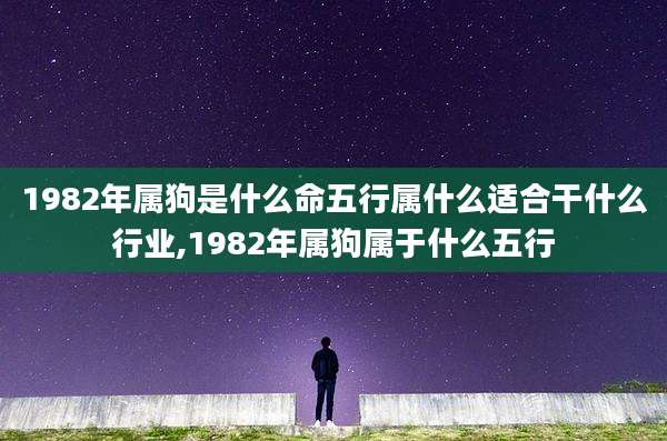 1982年属狗是什么命五行属什么适合干什么行业,1982年属狗属于什么五行