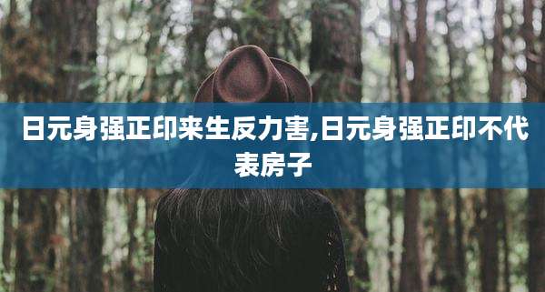 日元身强正印来生反力害,日元身强正印不代表房子