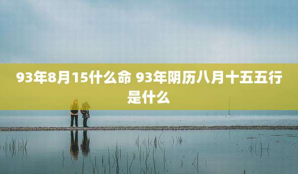 93年8月15什么命 93年阴历八月十五五行是什么