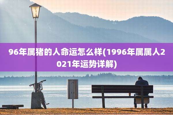 96年属猪的人命运怎么样(1996年属属人2021年运势详解)