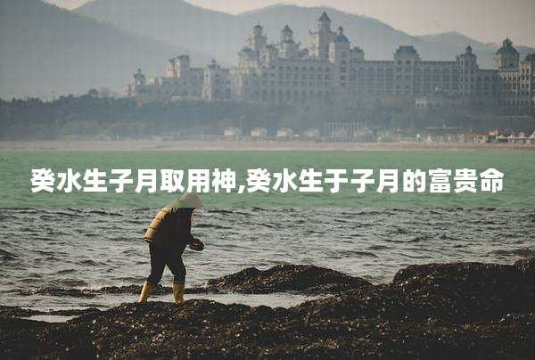癸水生子月取用神,癸水生于子月的富贵命
