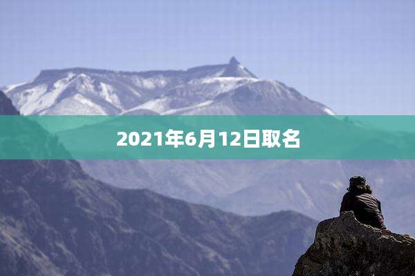 2021年6月12日取名