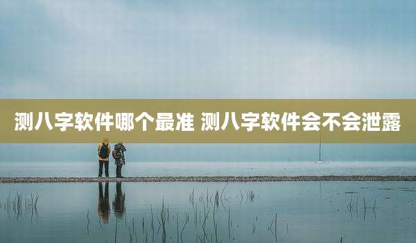 测八字软件哪个最准 测八字软件会不会泄露