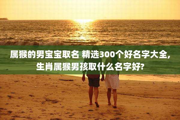 属猴的男宝宝取名 精选300个好名字大全,生肖属猴男孩取什么名字好?