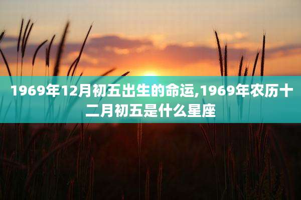 1969年12月初五出生的命运,1969年农历十二月初五是什么星座