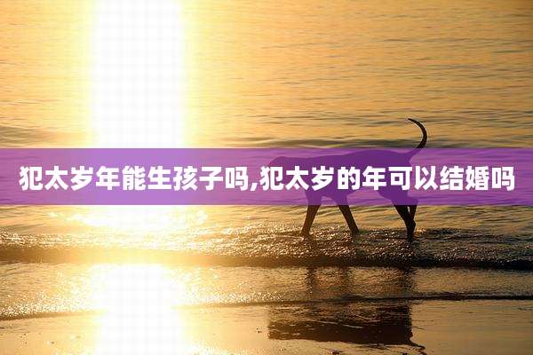 犯太岁年能生孩子吗,犯太岁的年可以结婚吗