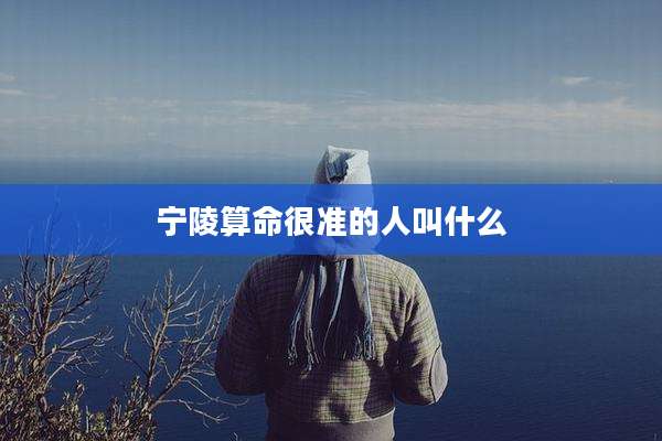 宁陵算命很准的人叫什么