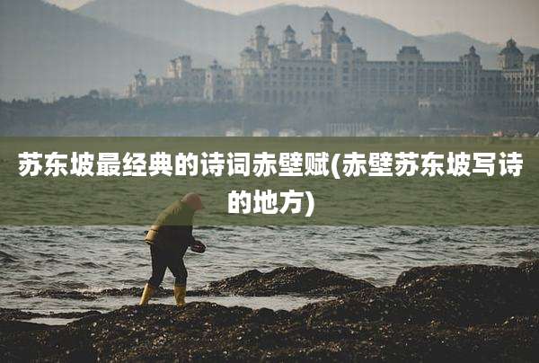 苏东坡最经典的诗词赤壁赋(赤壁苏东坡写诗的地方)