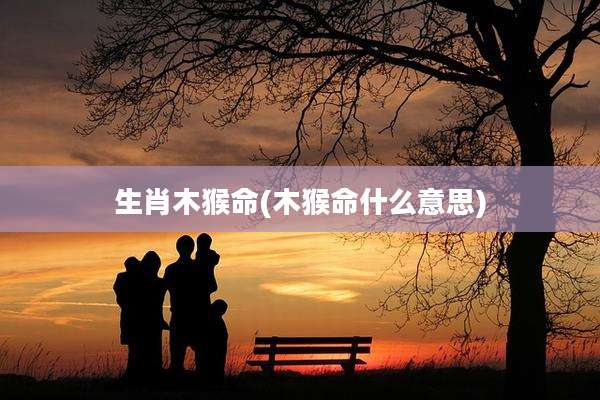 生肖木猴命(木猴命什么意思)