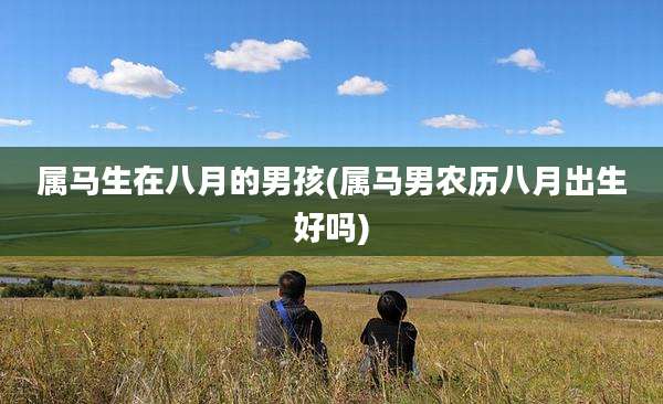 属马生在八月的男孩(属马男农历八月出生好吗)