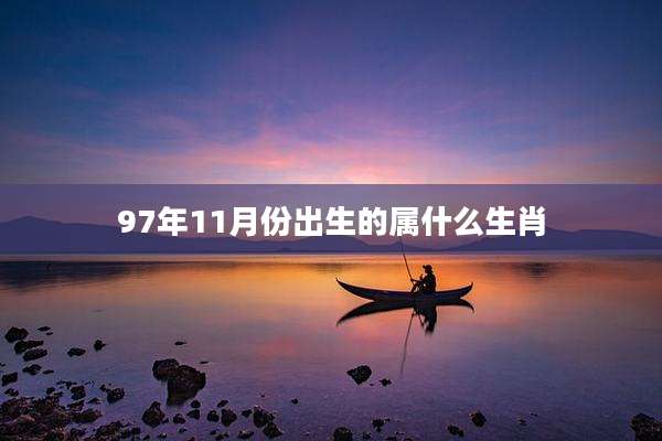 97年11月份出生的属什么生肖