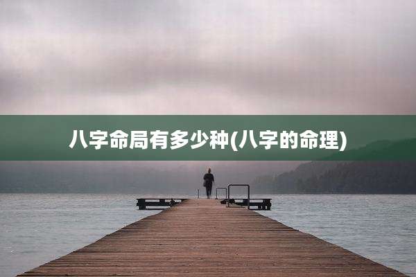 八字命局有多少种(八字的命理)