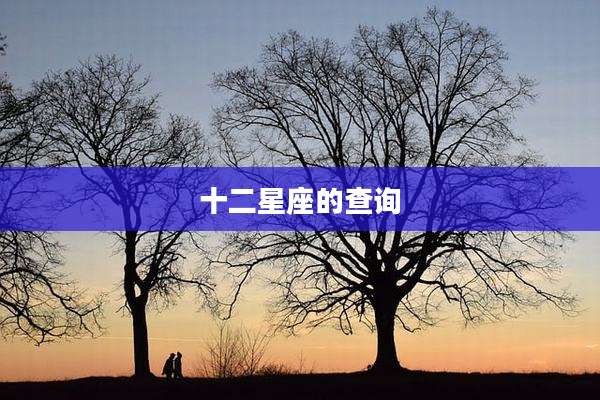 十二星座的查询