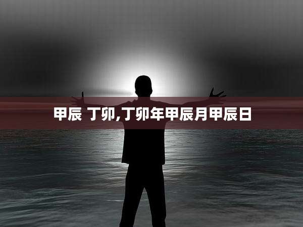 甲辰 丁卯,丁卯年甲辰月甲辰日