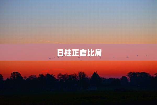 日柱正官比肩