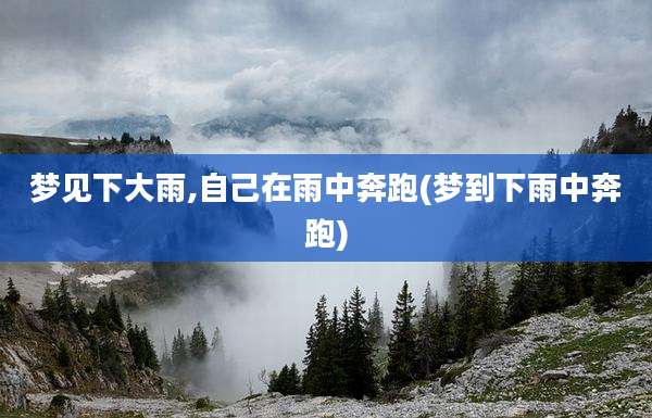 梦见下大雨,自己在雨中奔跑(梦到下雨中奔跑)