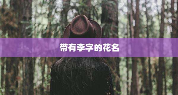 带有李字的花名