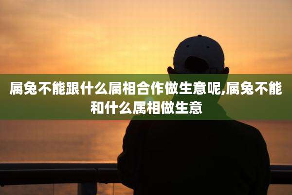 属兔不能跟什么属相合作做生意呢,属兔不能和什么属相做生意