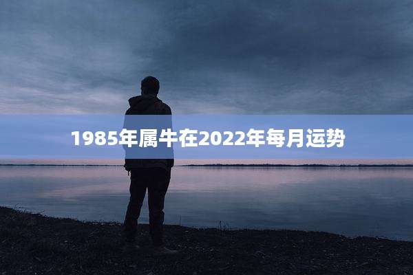 1985年属牛在2022年每月运势