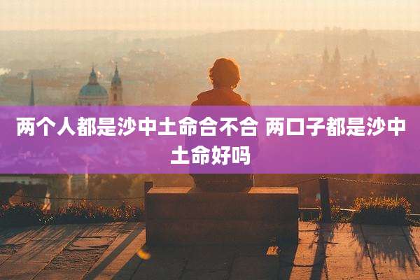 两个人都是沙中土命合不合 两口子都是沙中土命好吗