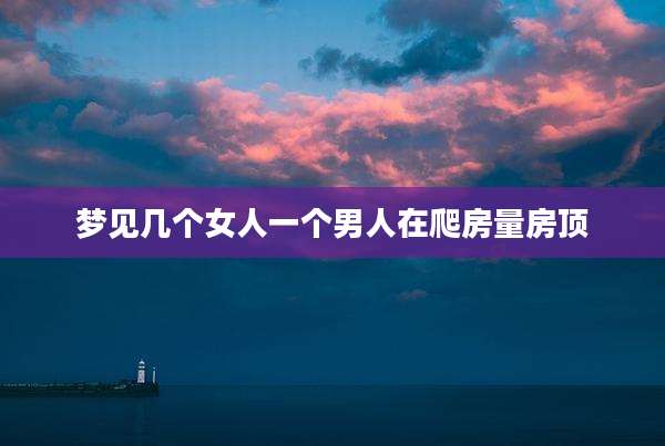 梦见几个女人一个男人在爬房量房顶