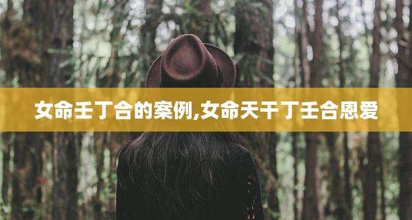 女命壬丁合的案例,女命天干丁壬合恩爱