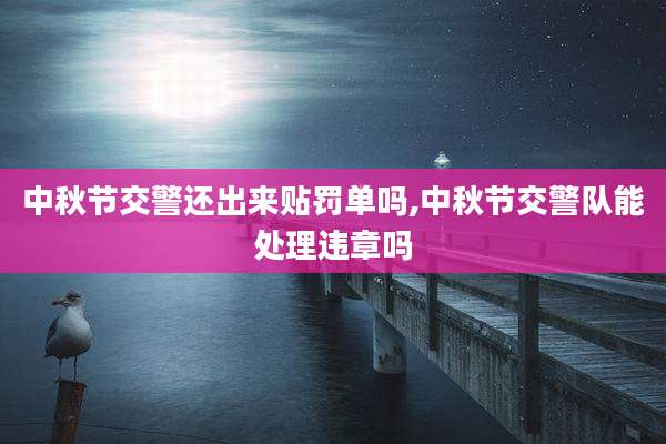 中秋节交警还出来贴罚单吗,中秋节交警队能处理违章吗