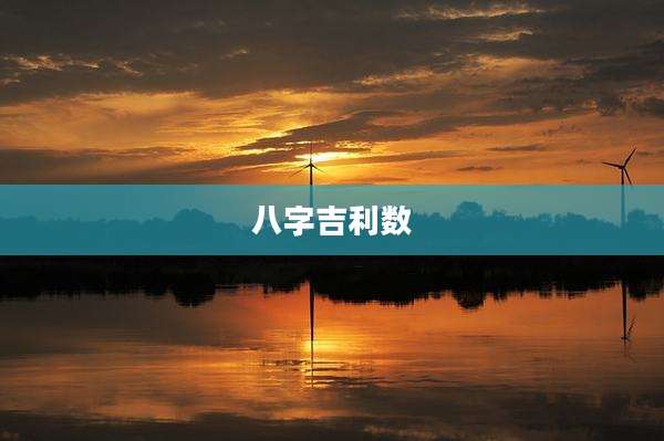 八字吉利数