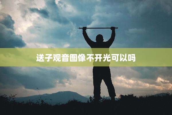送子观音图像不开光可以吗