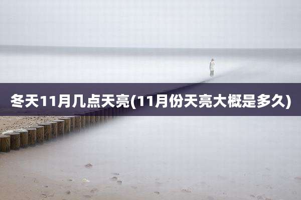 冬天11月几点天亮(11月份天亮大概是多久)