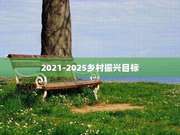 2021-2025乡村振兴目标