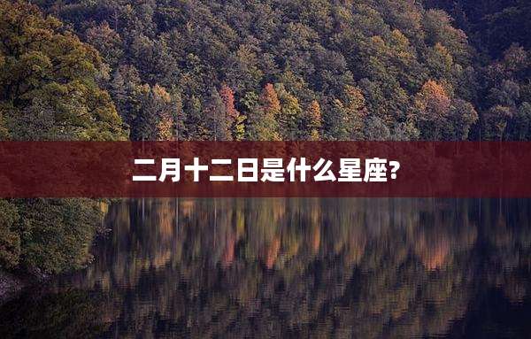 二月十二日是什么星座?