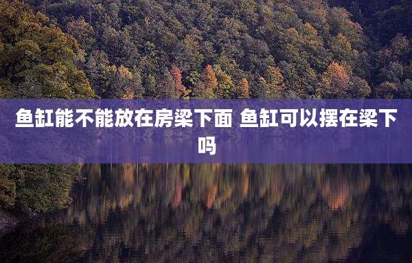 鱼缸能不能放在房梁下面 鱼缸可以摆在梁下吗