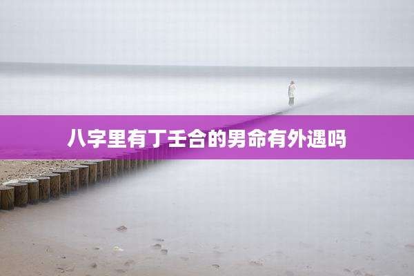 八字里有丁壬合的男命有外遇吗