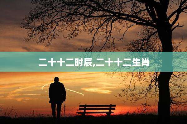 二十十二时辰,二十十二生肖
