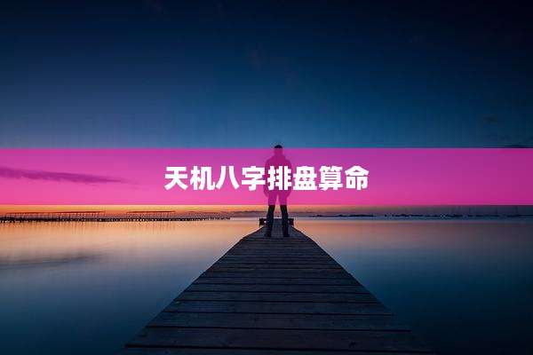 天机八字排盘算命