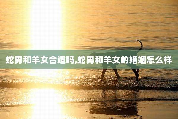 蛇男和羊女合适吗,蛇男和羊女的婚姻怎么样