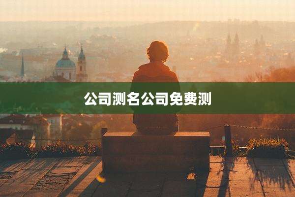 公司测名公司免费测