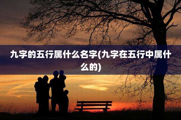 九字的五行属什么名字(九字在五行中属什么的)